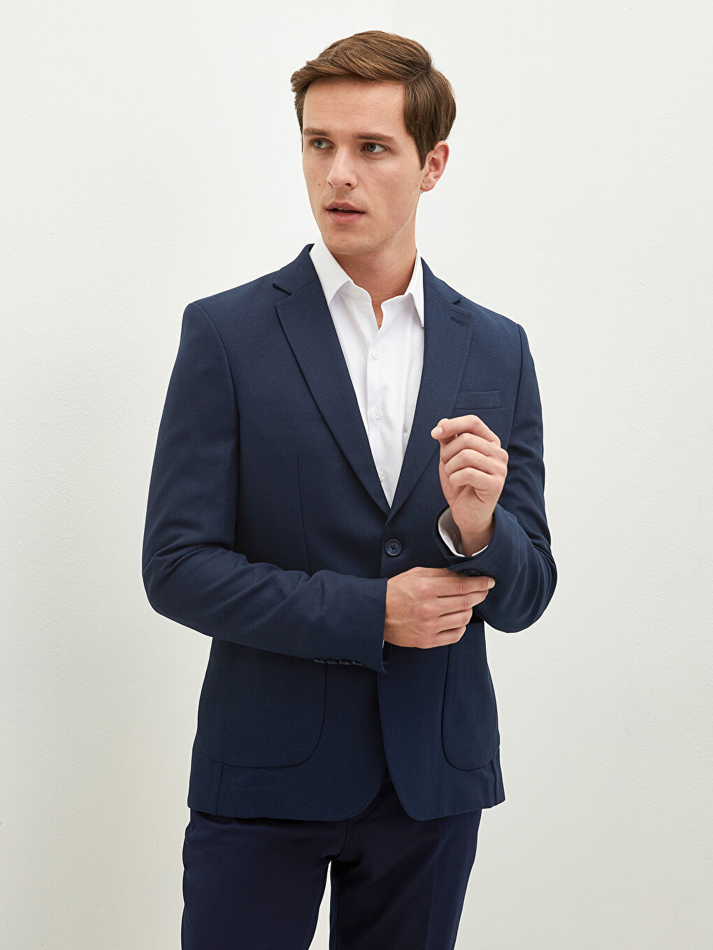 LCWAIKIKI Classic Lacivert Rahat Kalıp Erkek Blazer Ceket - 5