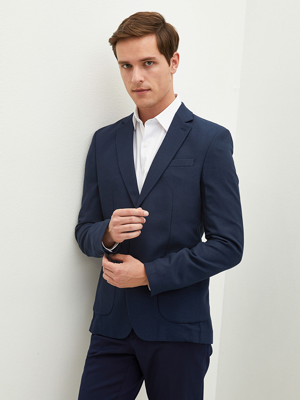 LCWAIKIKI Classic Lacivert Rahat Kalıp Erkek Blazer Ceket