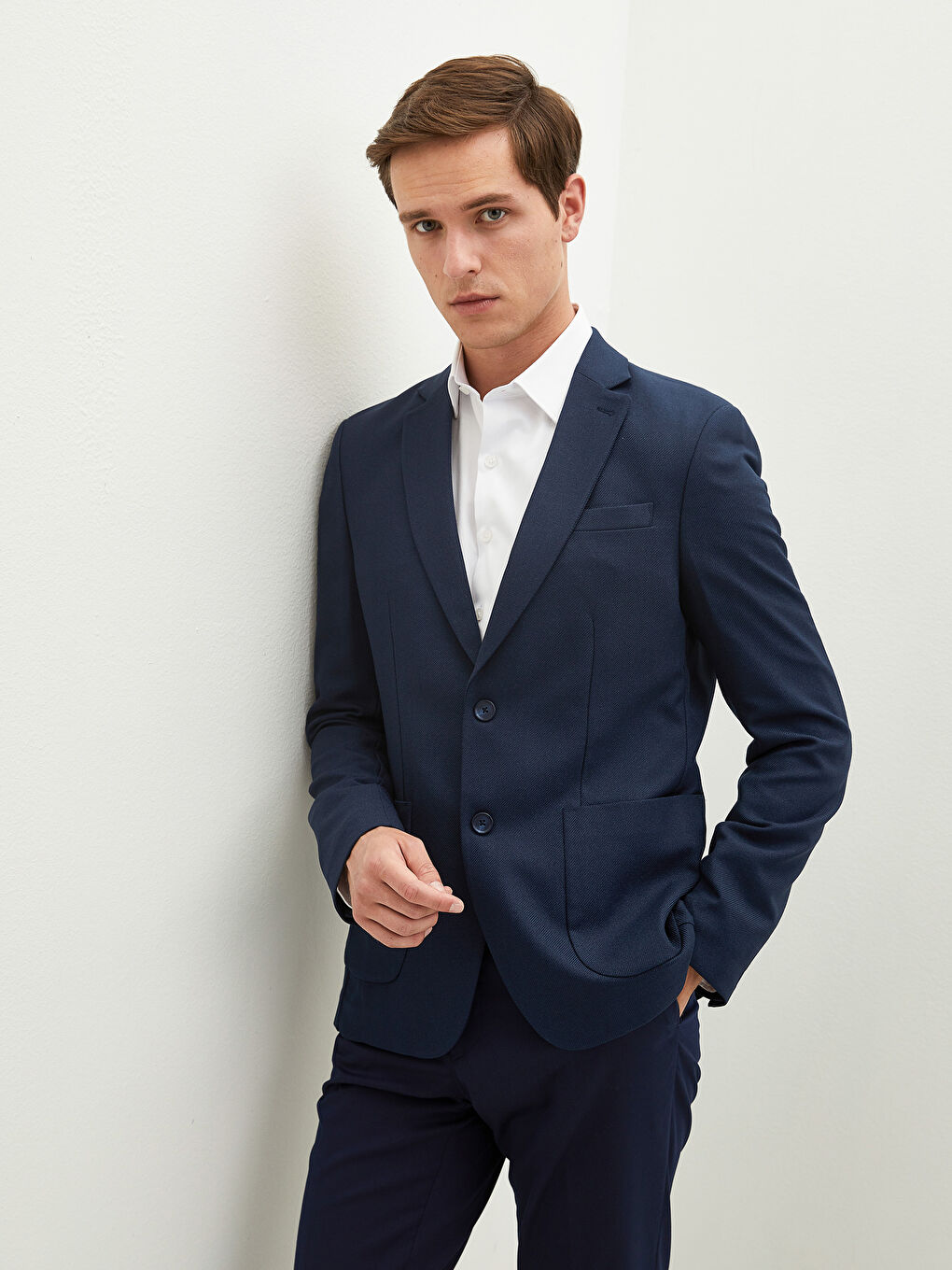 LCWAIKIKI Classic Lacivert Rahat Kalıp Erkek Blazer Ceket - 1