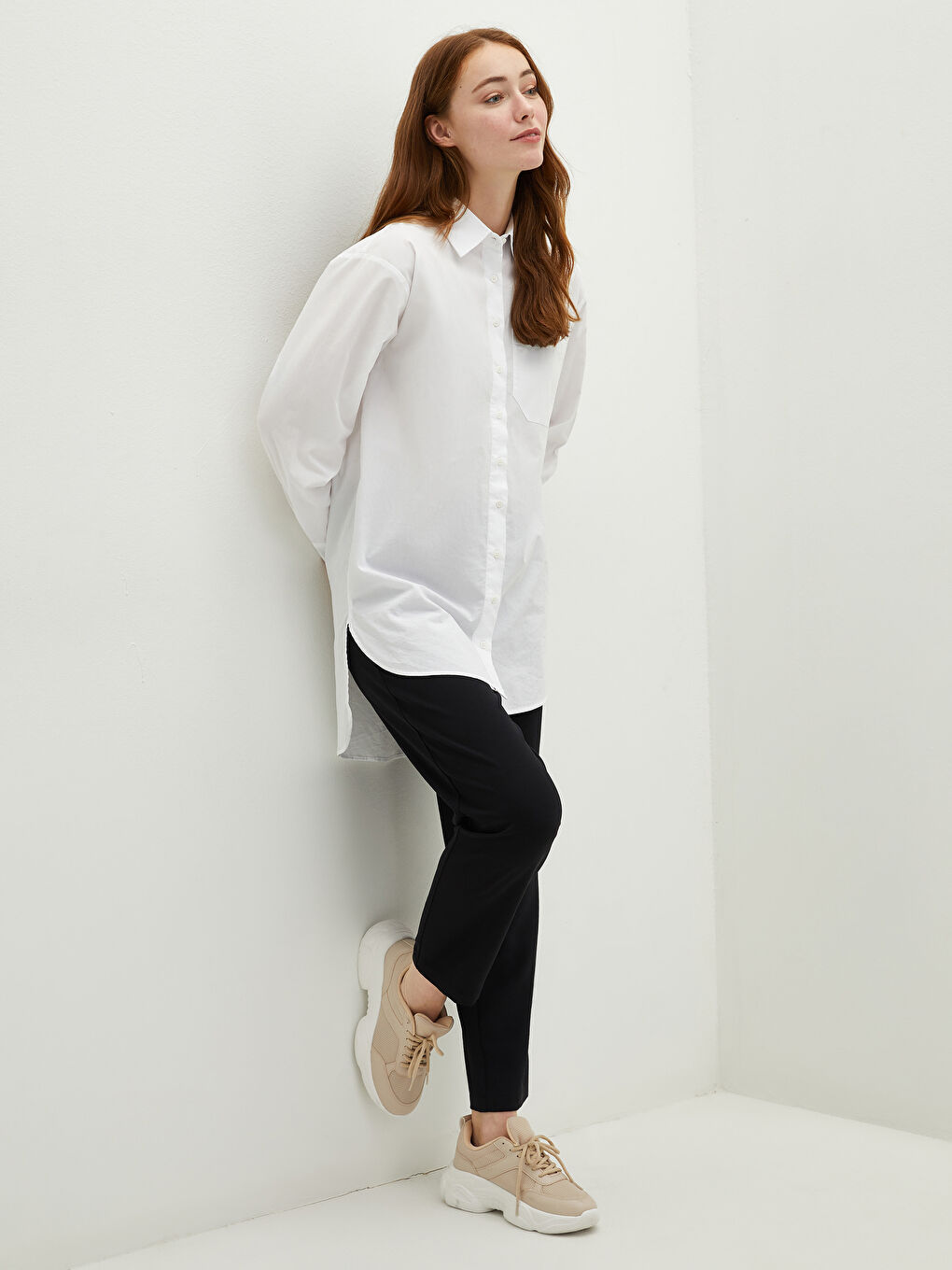 Elastic Waist Straight Pocket Detailed Harem Medina Silk Fabric Women's Trousers