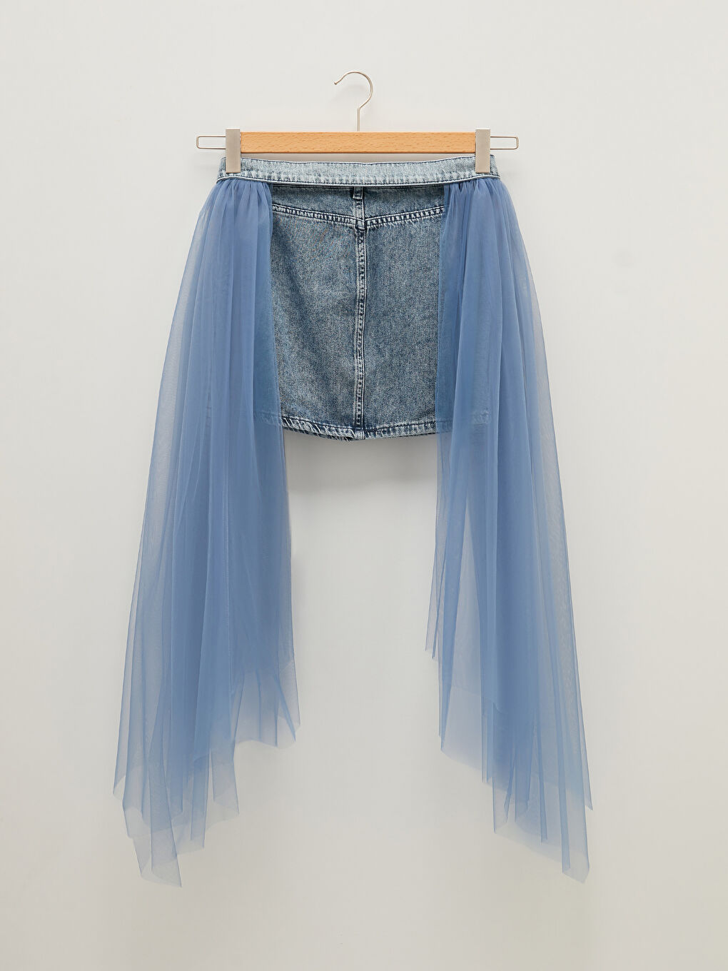 LC Waikiki POCKET TULLE BELT DETAILED WOMEN ANNA JEAN SKIRT -S1K552Z8-502