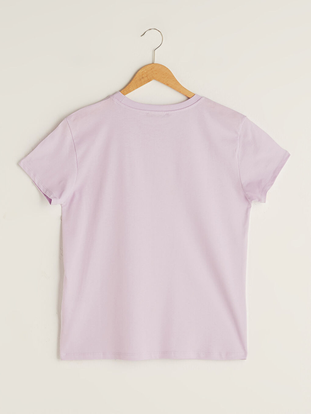 Crew Neck Slogan Printed Short Sleeve Women's T-Shirt-5