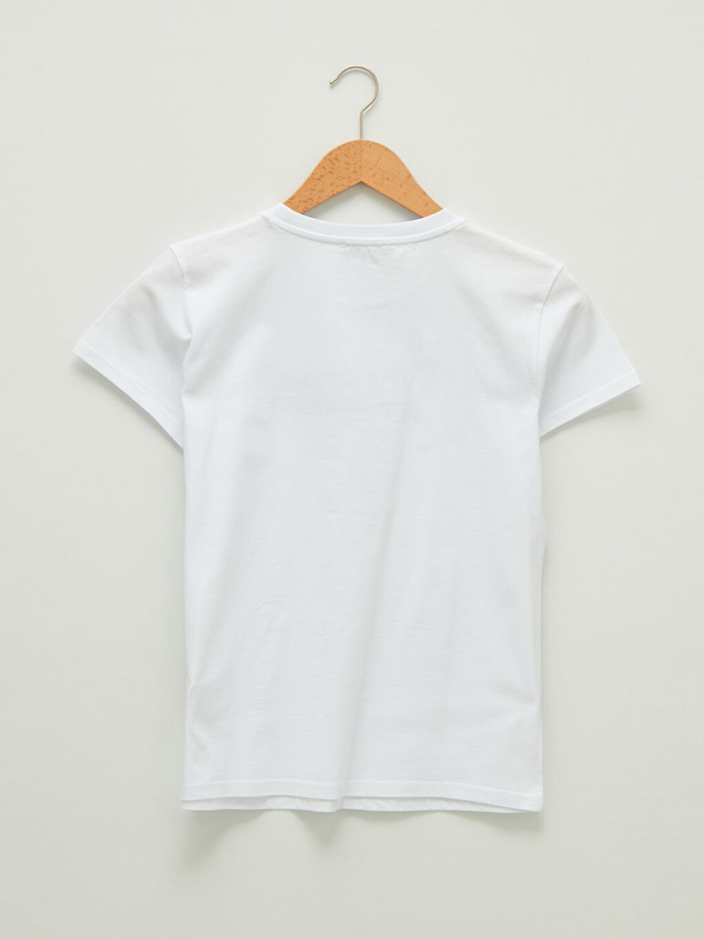 Crew Neck Slogan Printed Short Sleeve Cotton Women's T-Shirt-5