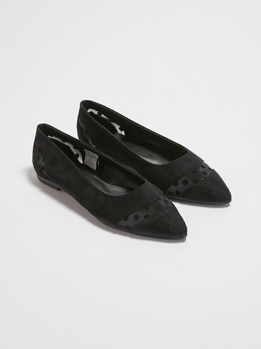 Siyah Süet Görünümlü Kadın Babet