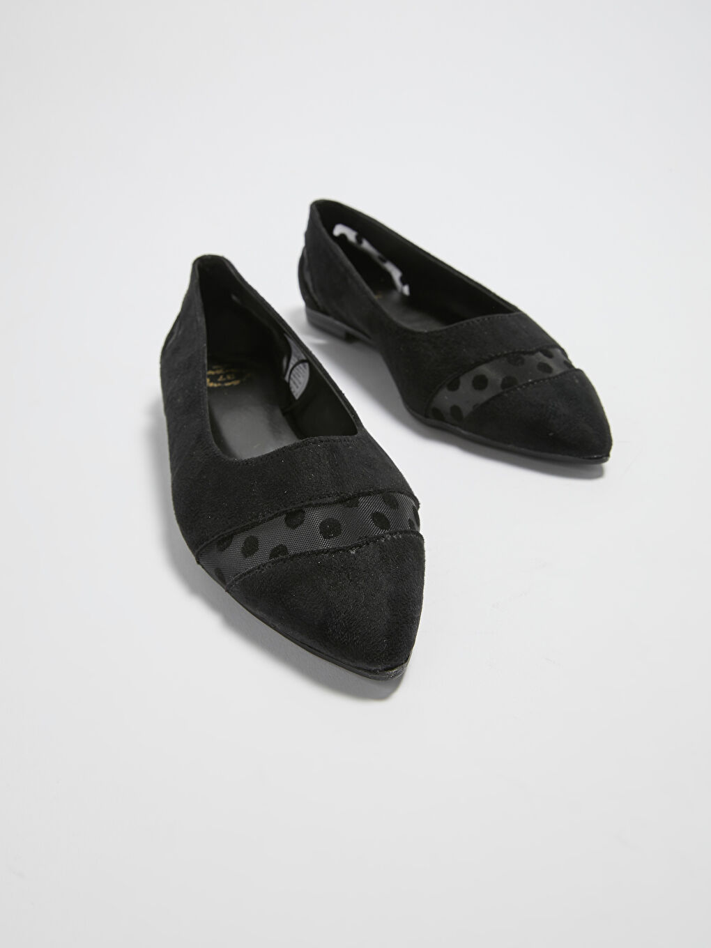 Siyah Süet Görünümlü Kadın Babet-4