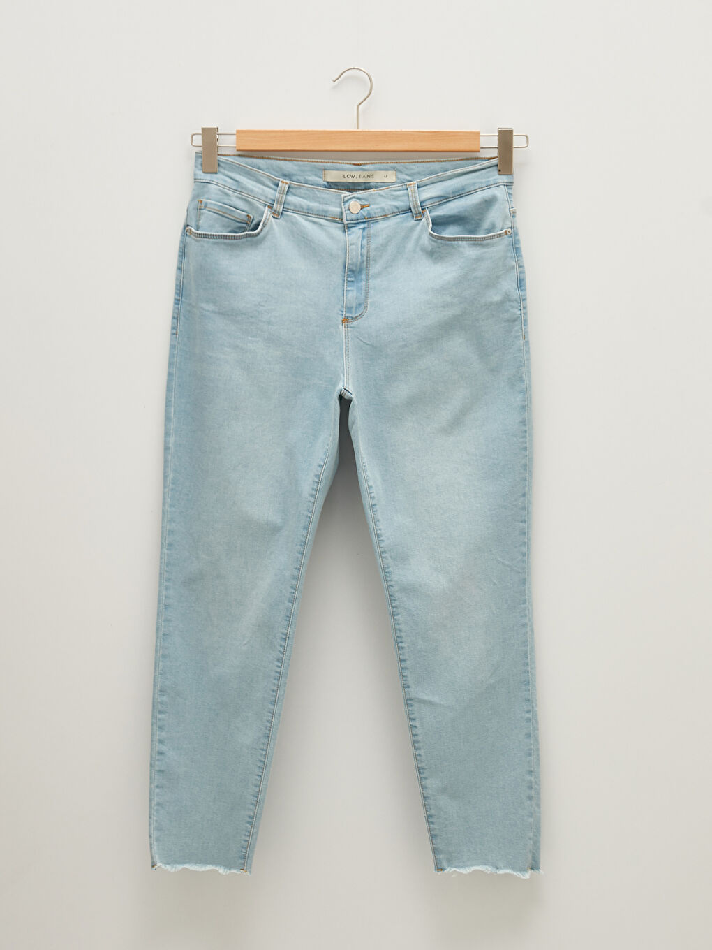 İndigo Yüksek Bel Mercury Skinny Fit Cep Detaylı Kadın Jean Pantolon-4