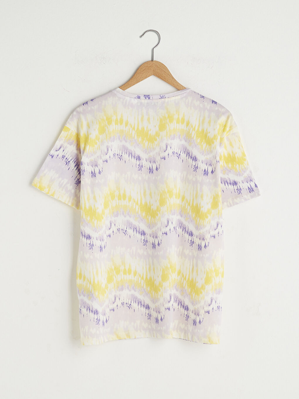 Lila Bisiklet Yaka Powerpuff Girls Baskılı Kadın Tişört-7