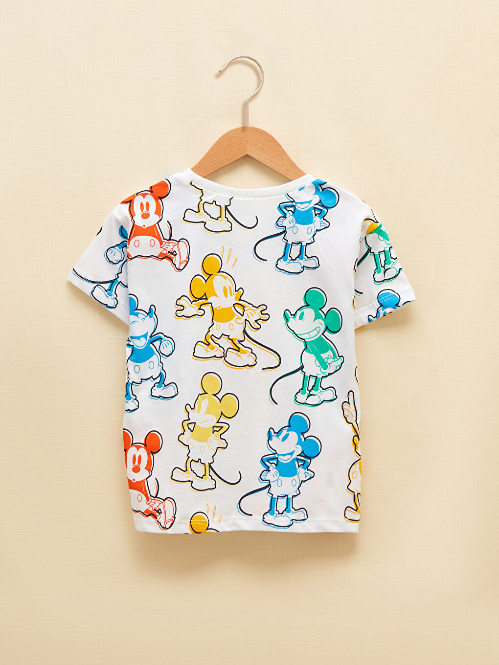 Crew Neck Short Sleeve Mickey Mouse Printed Baby Boys' T-Shirt and Shorts 2 Pack Set-2