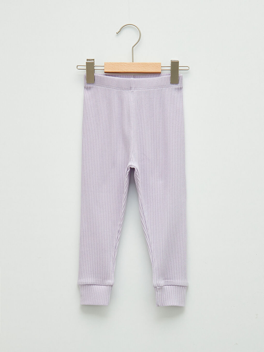 Lila Bisiklet Yaka Kısa Kollu Basic Kız Bebek Pijama Takımı-2