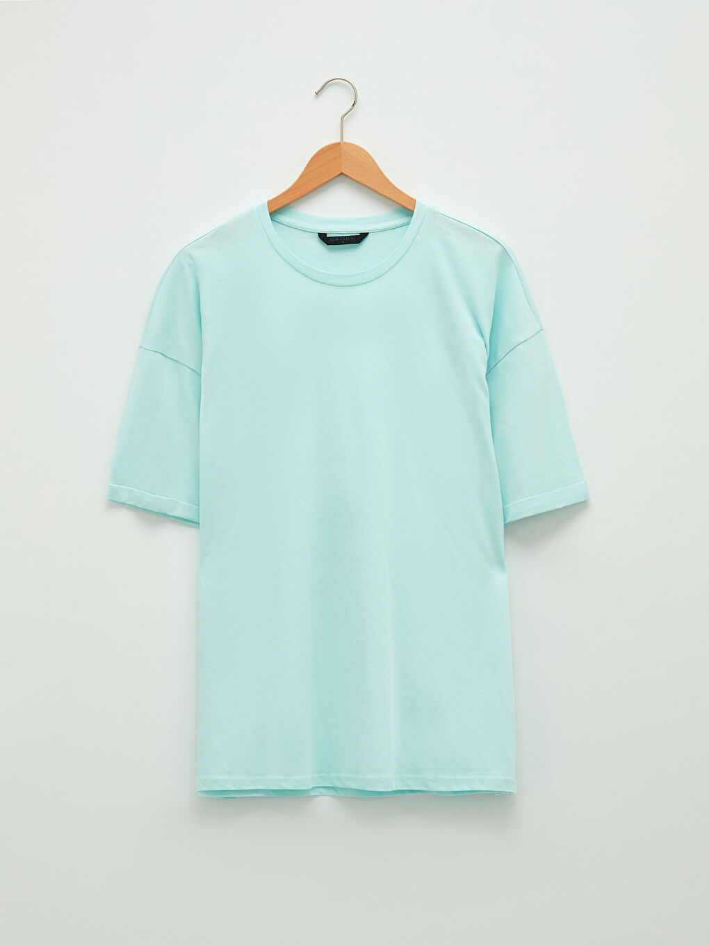 Crew Neck Basic Short Sleeve Cotton Men's T-Shirt-5