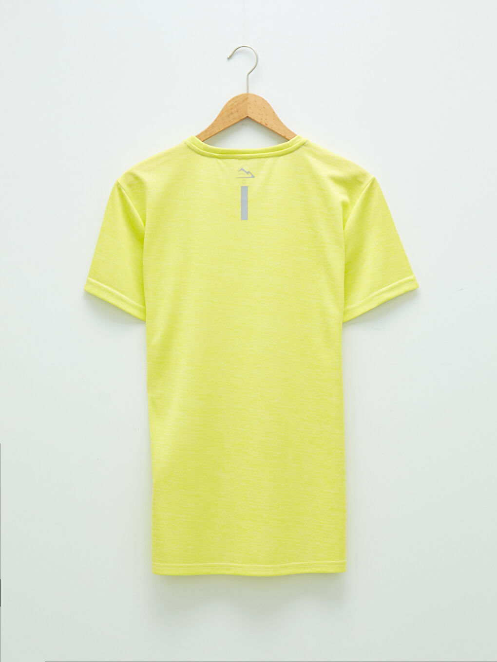 Yeşil Bisiklet Yaka Kısa Kollu Erkek Tişört-5