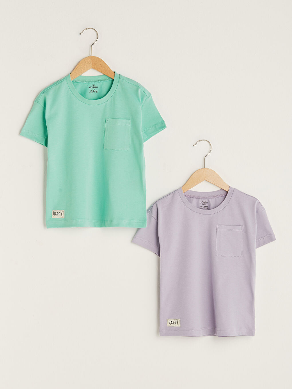 LCW baby Crew Neck Short Sleeve Basic Baby Boy T-Shirt 3 Pieces -S1KC70Z1-FXP