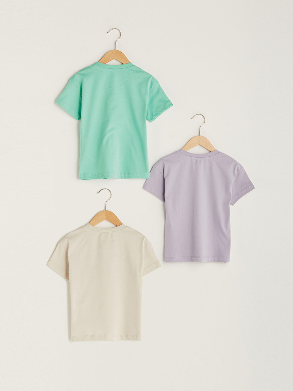 LCW baby Crew Neck Short Sleeve Basic Baby Boy T-Shirt 3 Pieces -S1KC70Z1-FXP