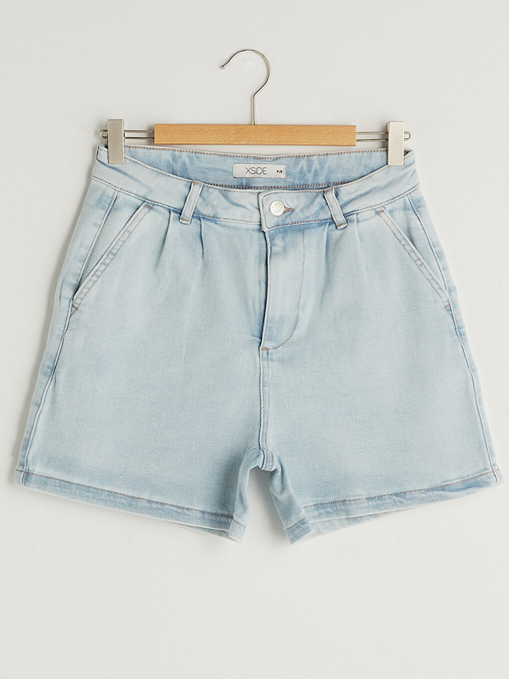 Women's Pocket Detailed Jean Shorts-6