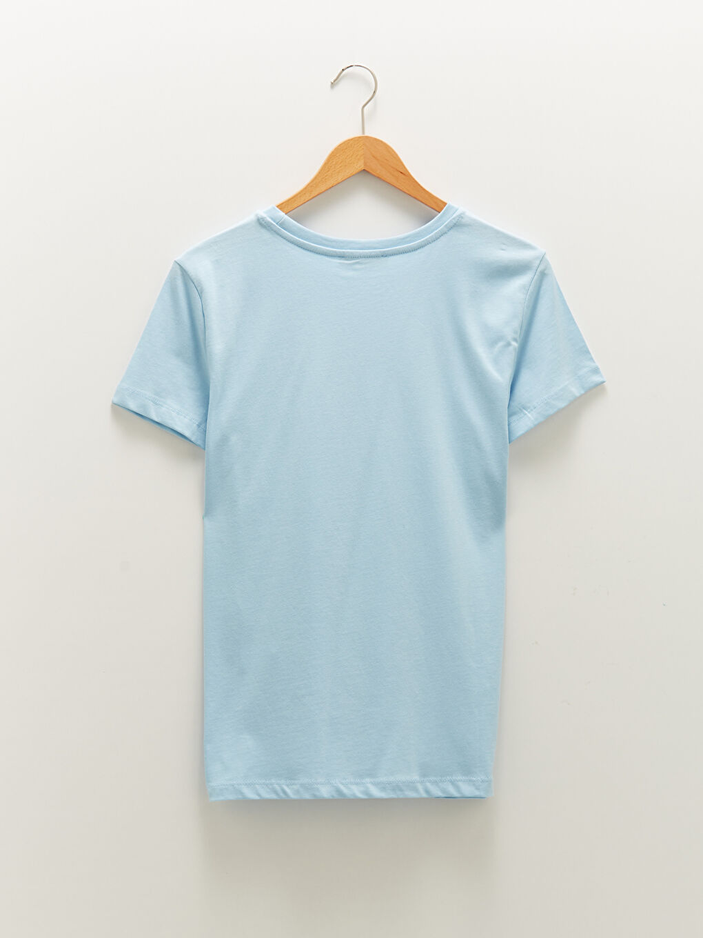 Crew Neck Printed Short Sleeve Cotton Women's T-shirt-6