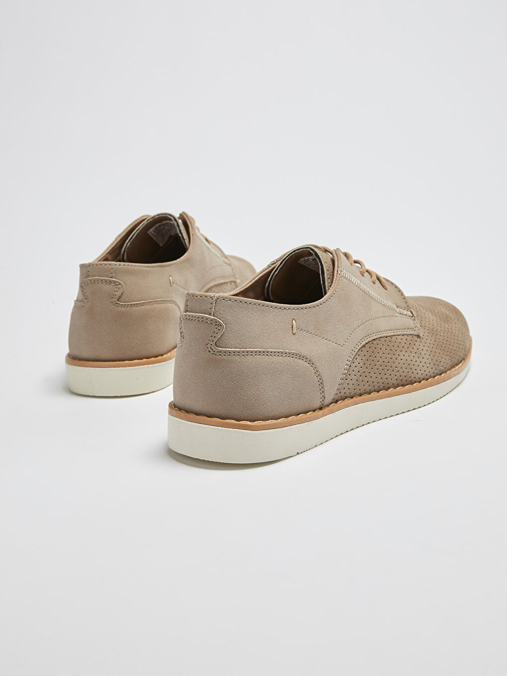 Kahverengi Bağcıklı Erkek Derby Klasik Ayakkabı-4