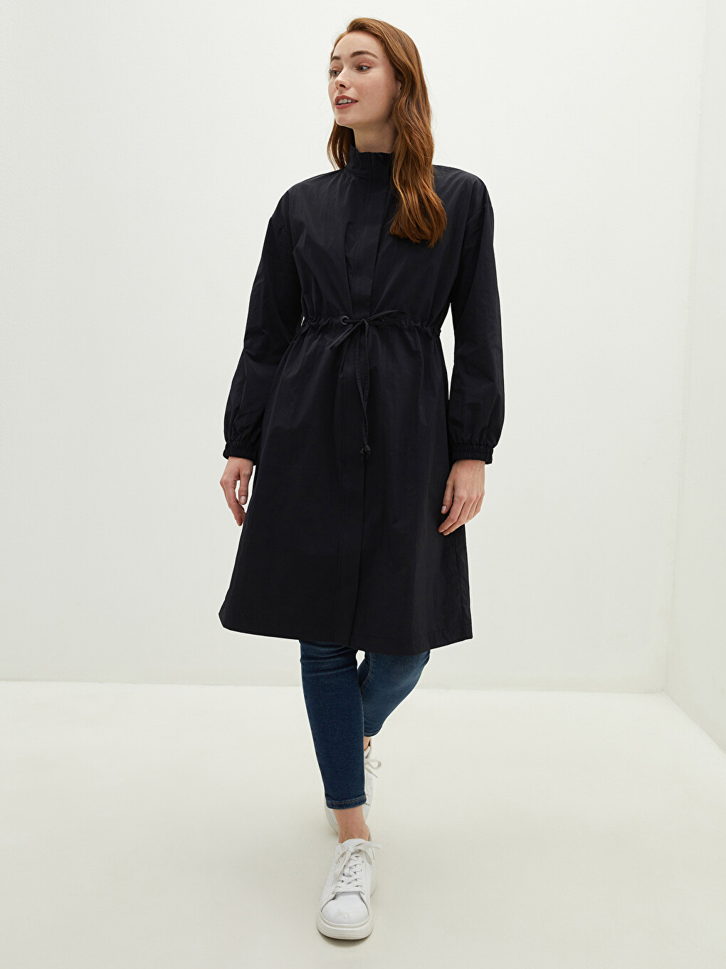 Grandad Collar Long Sleeve Women's Tunic-3