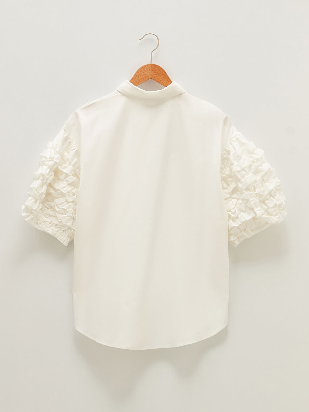 OVERSIZED WOMEN'S BELLA SHIRT WITH FRONT BUTTONED SLEEVES -S1KE98Z8-E5X