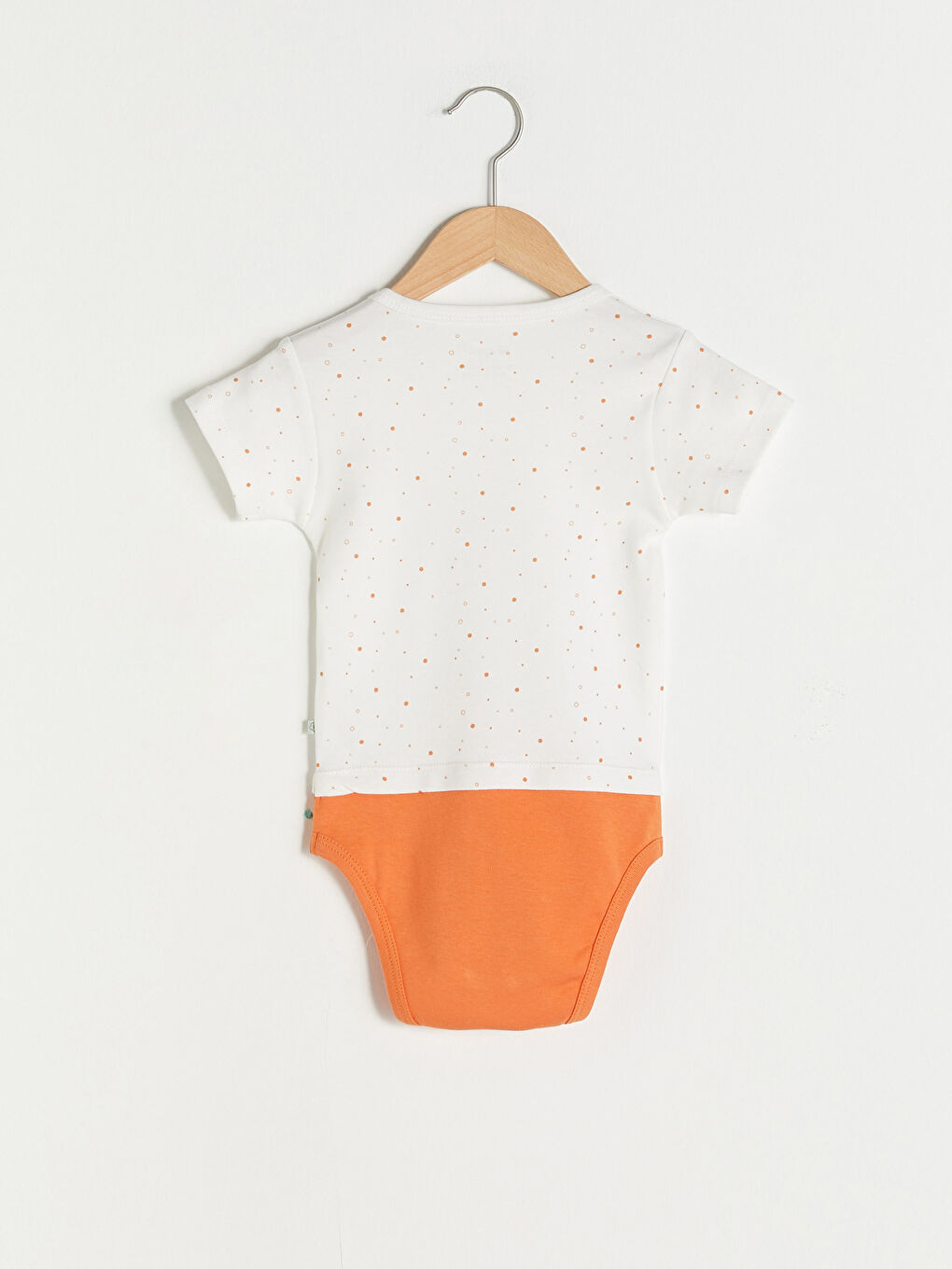 Beyaz Biorganic Bisiklet Yaka Kısa Kollu Baskılı Organik Pamuklu Erkek Bebek Çıtçıtlı Body-2