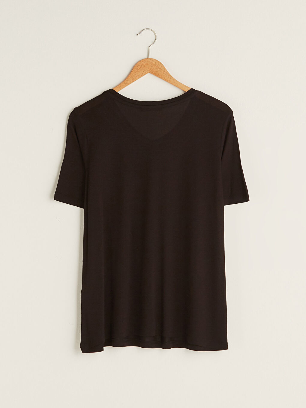 V-Neck Embroidered Short Sleeve Women's Blouse-7