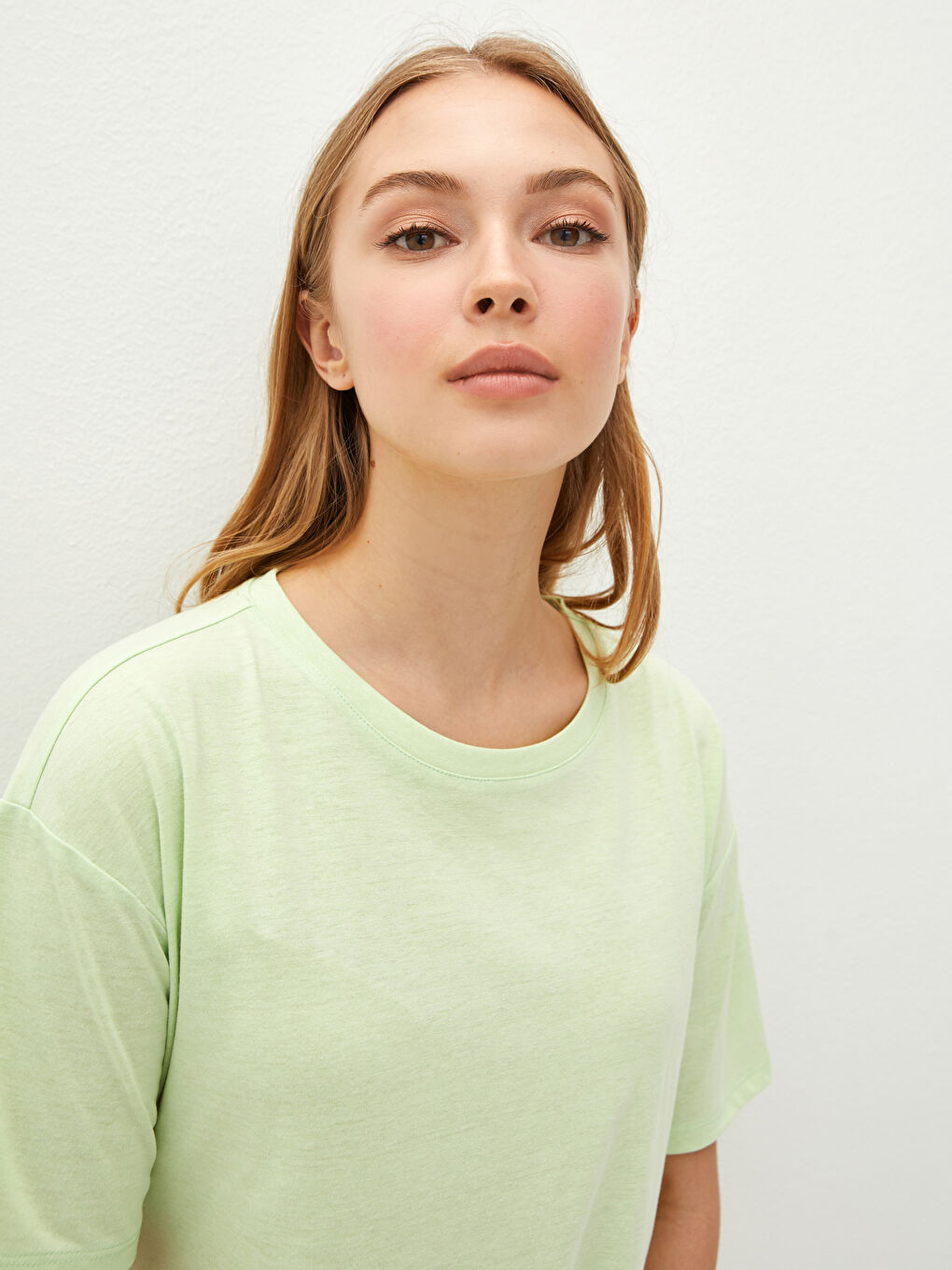 Tunique Sport pour Femmes à Col Rond Droite à Manches Courtes-2