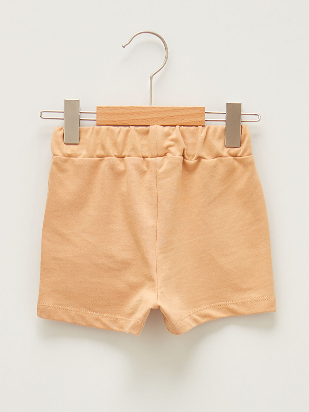 Дөңгелек жағалы қысқа жеңді негізгі мақтадан жасалған ұл балаға арналған футболка мен шорты 2 бөліктен тұратын жинақ-4