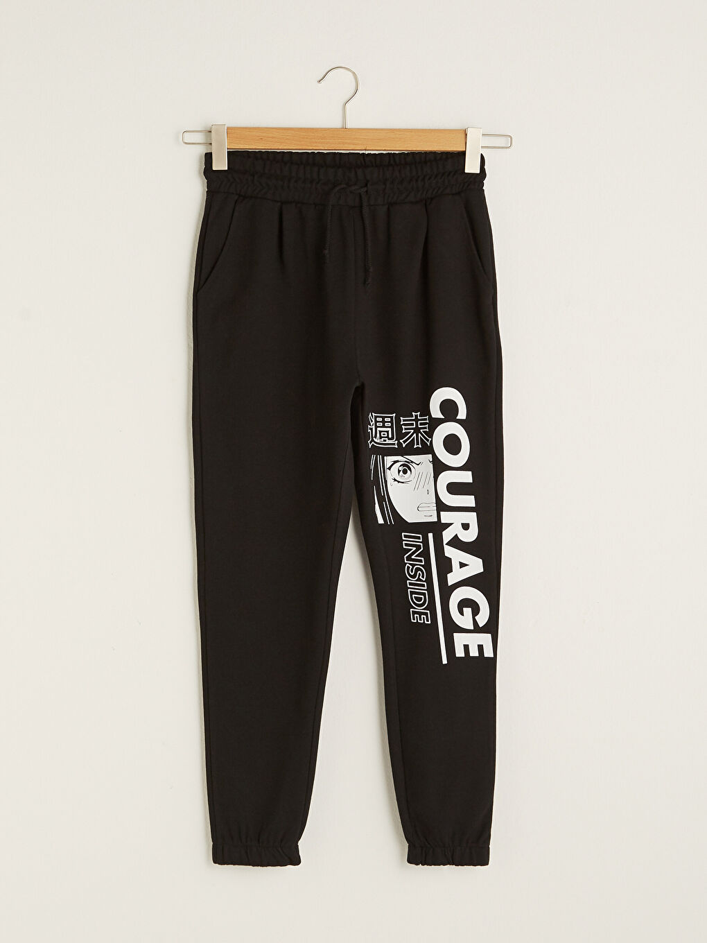 Elastic Waist Printed Pocket Detailed Women's Sweatpants