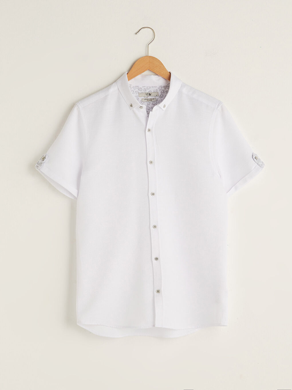 Slim Fit Short Sleeve Men's Shirt-6