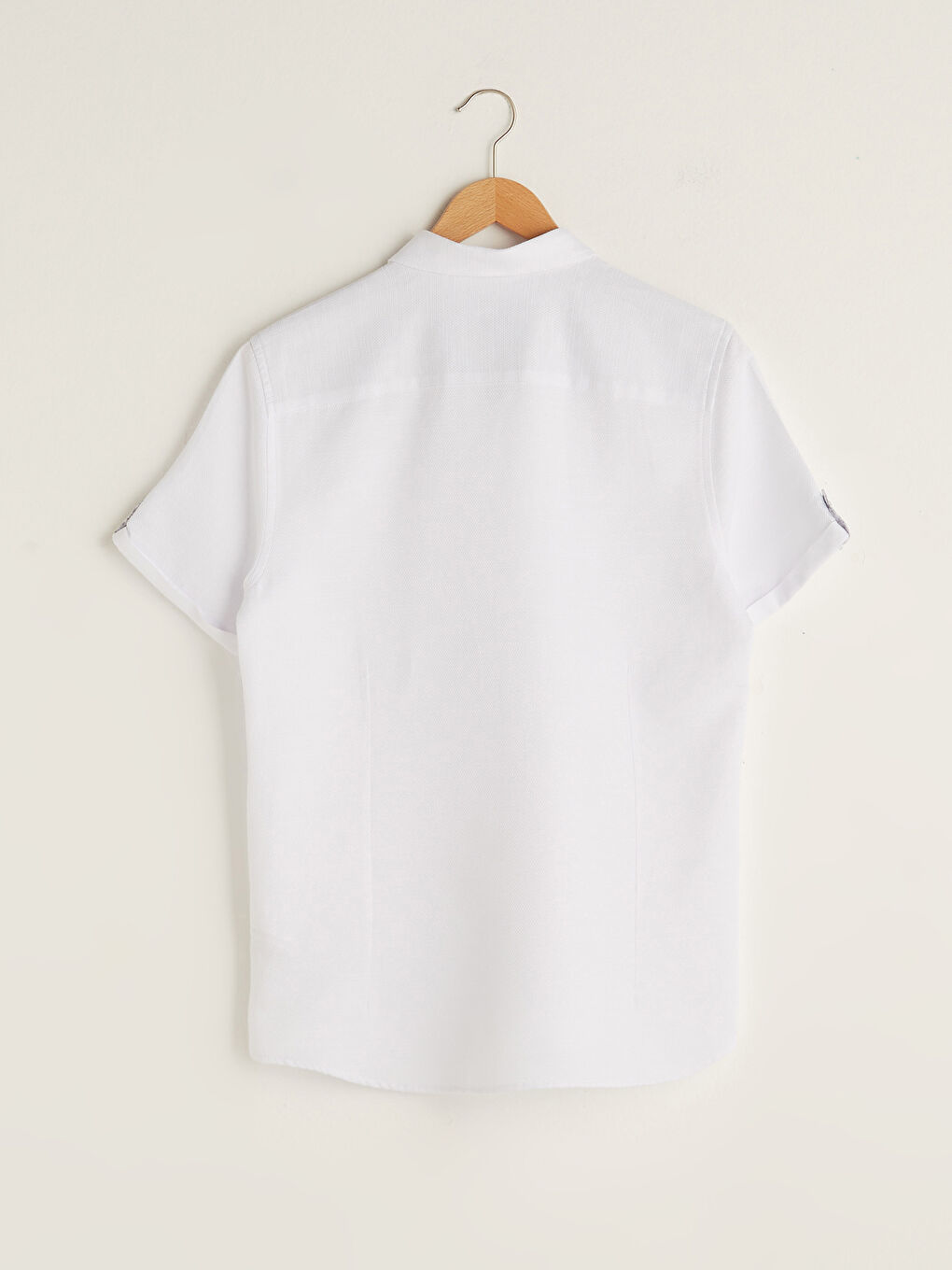 Slim Fit Short Sleeve Men's Shirt-7