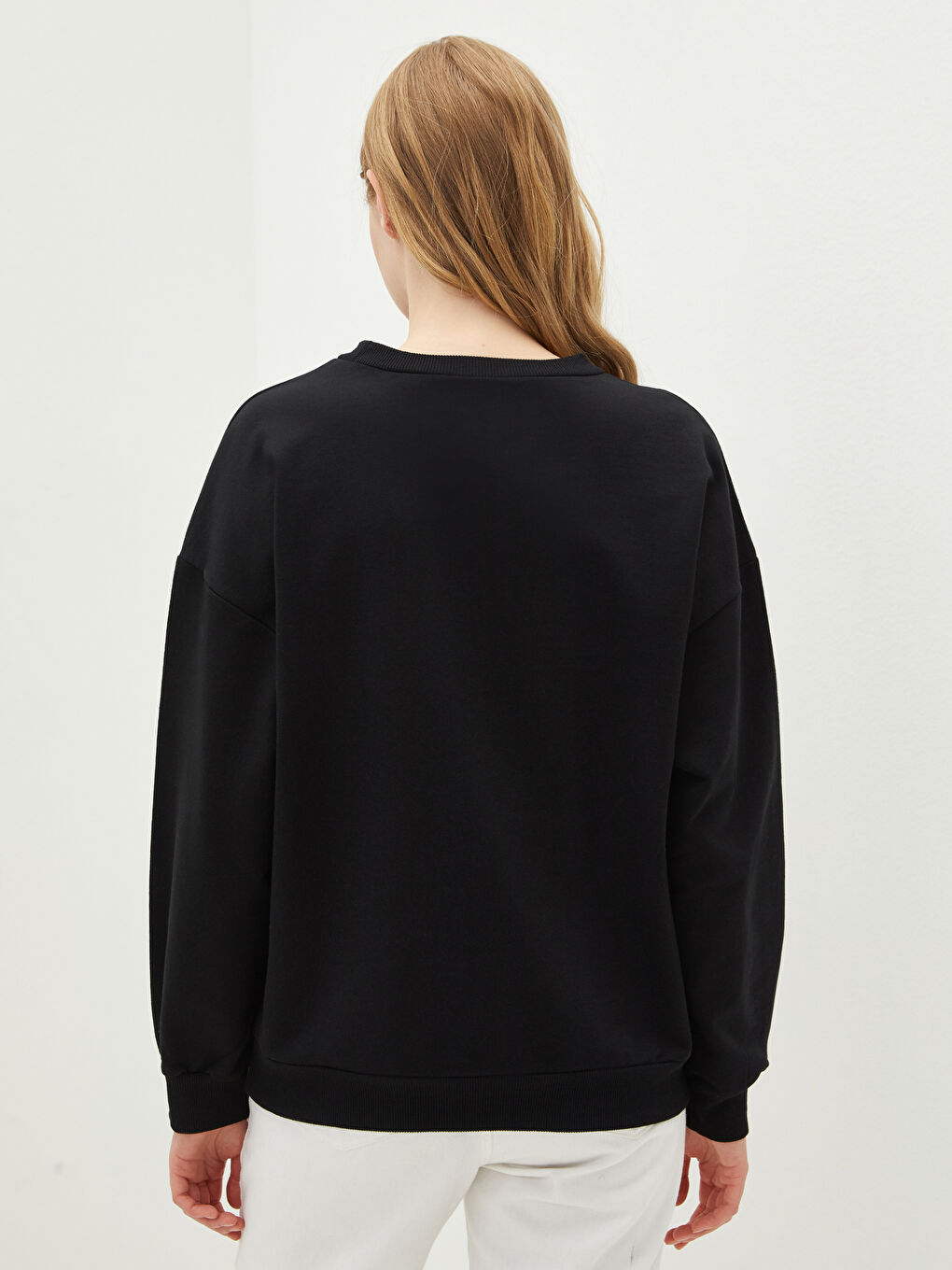 LCW Vision Rundhalsausschnitt Bedruckt Langarm Damen Sweatshirt -S1KI38Z8-CVL