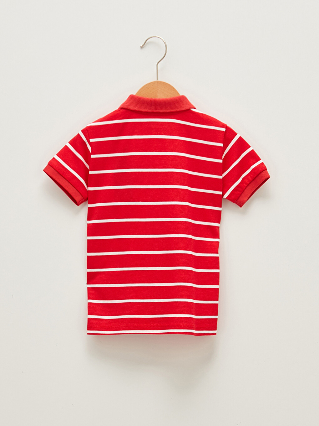Polo Neck Short Sleeve Striped Baby Boys' T-shirt-1