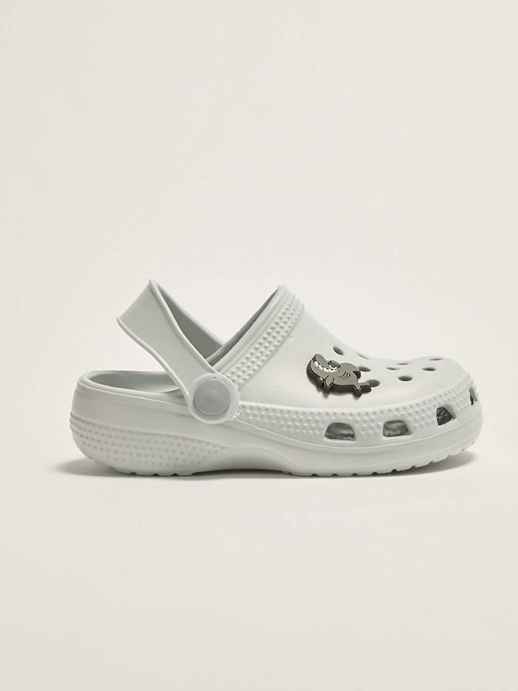 Gri Delikli Görünümlü Erkek Çocuk Sandalet-1