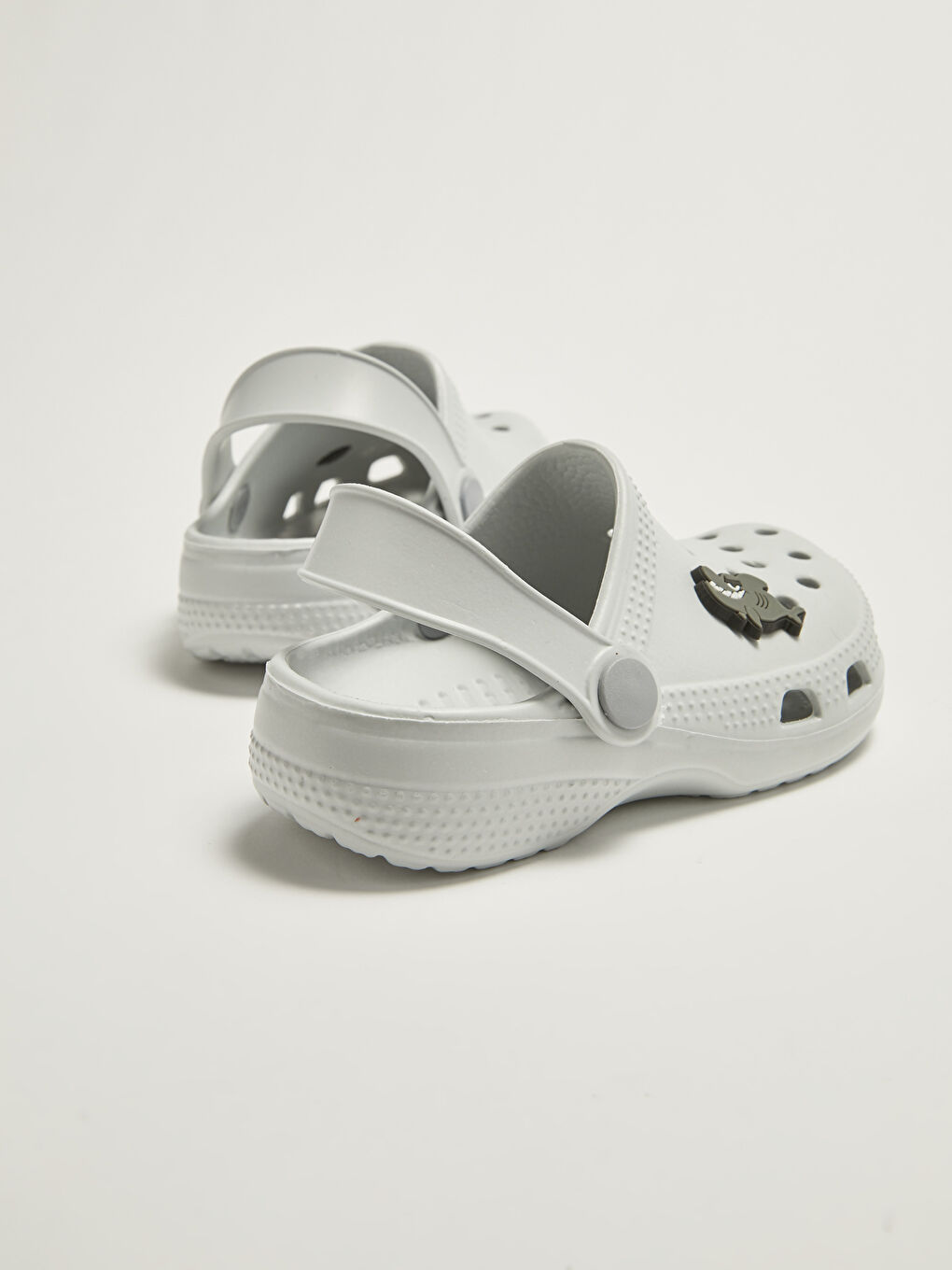 Gri Delikli Görünümlü Erkek Çocuk Sandalet-3