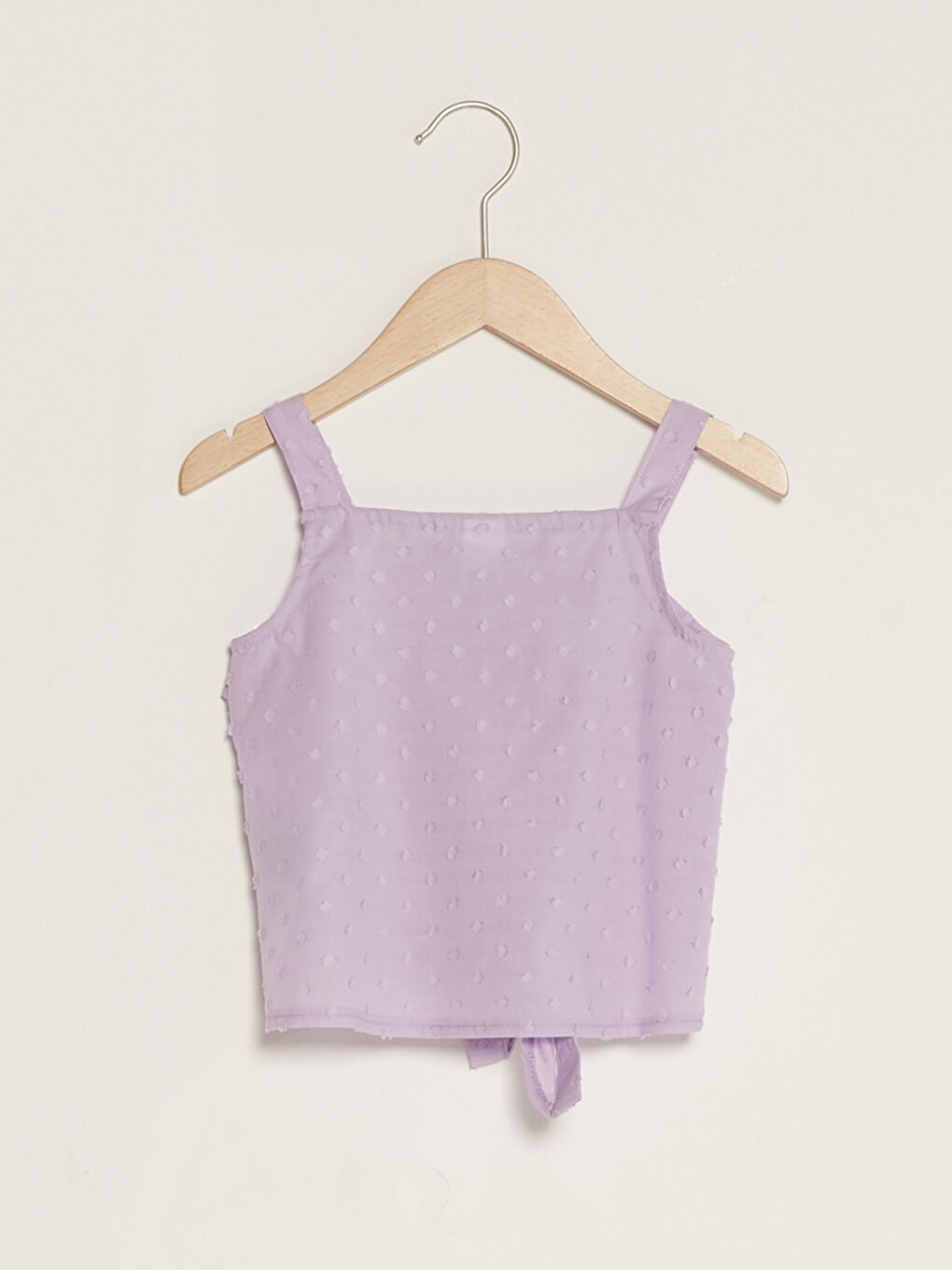 Square Neck Strap Baby Girl Shirt-1