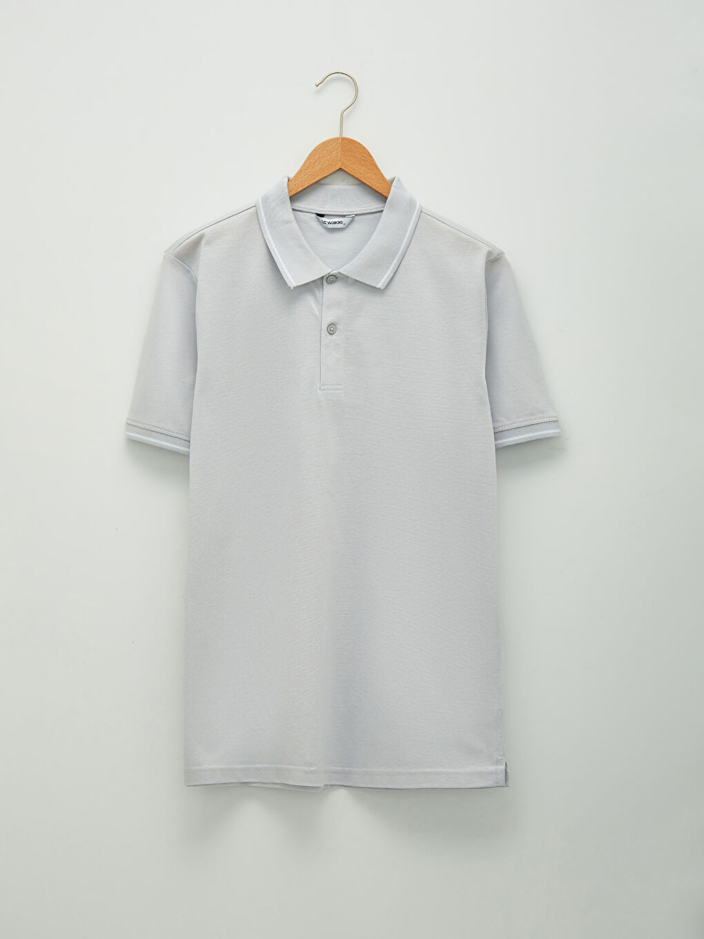 تي شيرت بياقة بولو كم قصير بيكيه للرجال-5