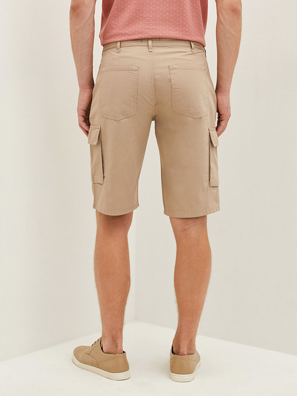 شورت كارغو تويل عادي للرجال-3