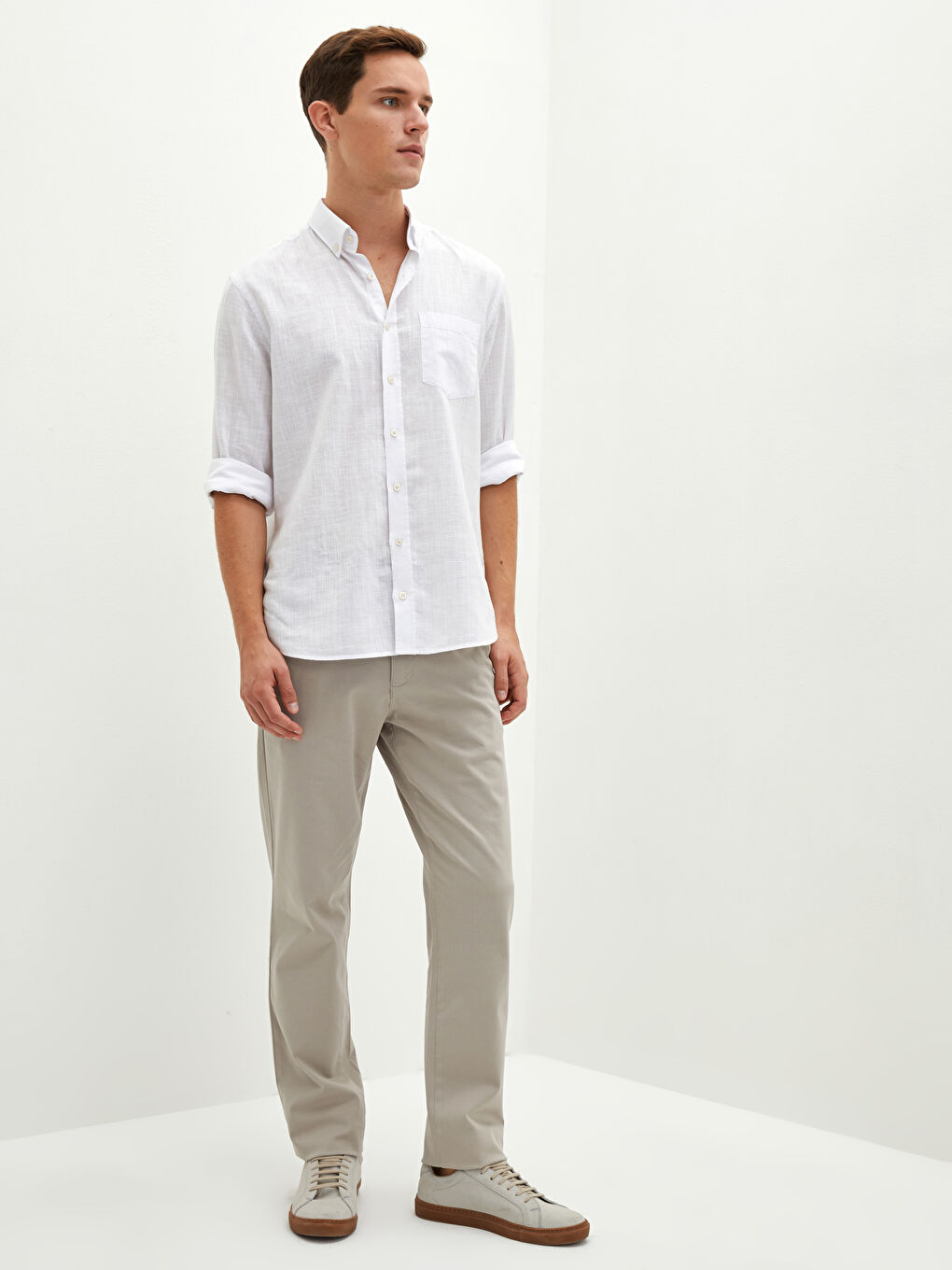 Normal Fit Men's Chino Trousers-1