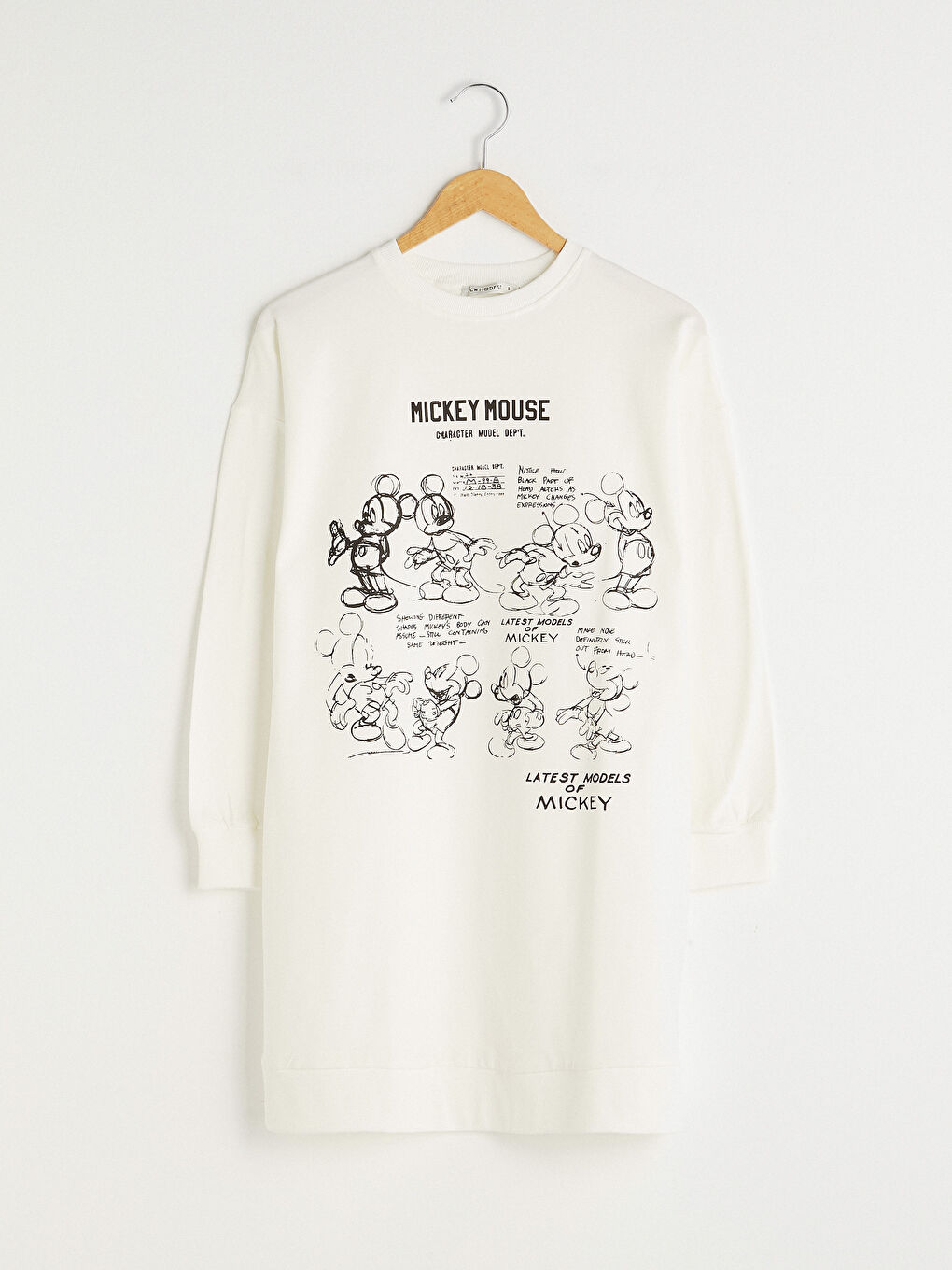 تونیکی قۆڵ درێژی چاپکراوی Mickey Mouse یه‌خه‌ خڕ بۆ ژنان-5