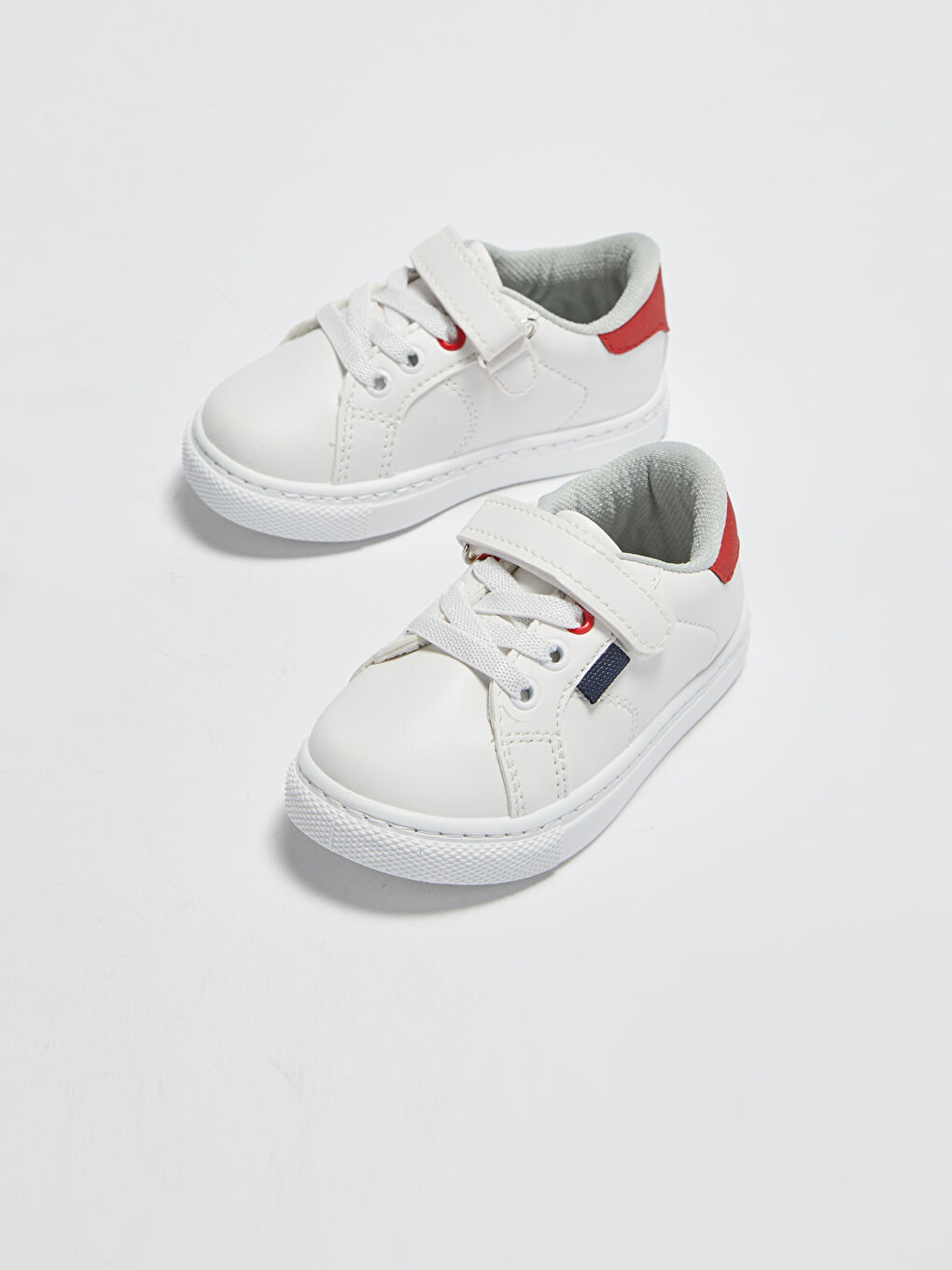 Beyaz Cırt Cırtlı Erkek Bebek Günlük Spor Ayakkabı-2