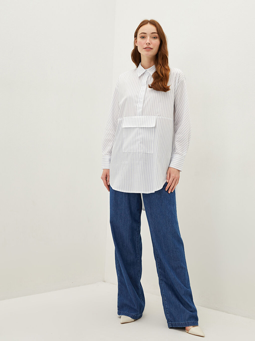 قميص تونيك للسيدات مخطط-3