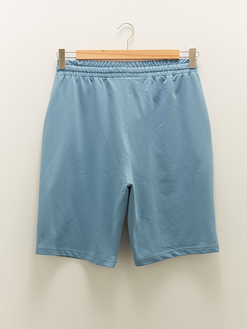 Mavi Standart Kalıp Erkek Bermuda Şort-11