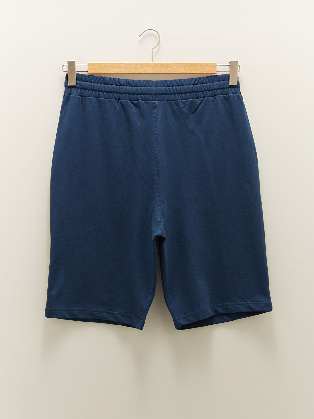 Lacivert Standart Kalıp Erkek Bermuda Şort-6