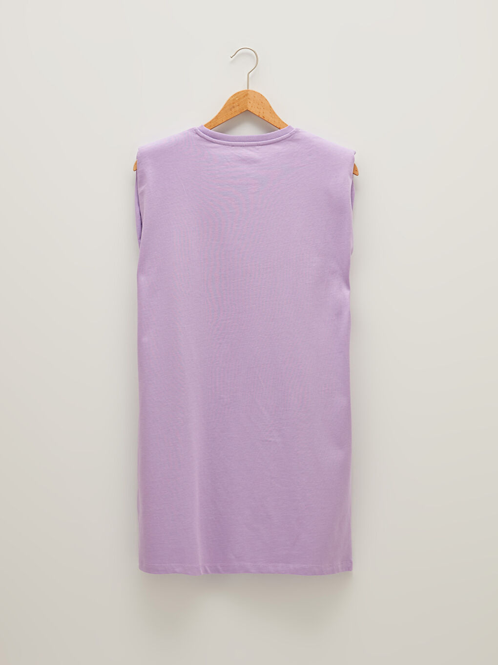 XSIDE Crew Neck Slogan Printed Sleeveless Cotton Women's Dress -S1KN20Z8-KYF