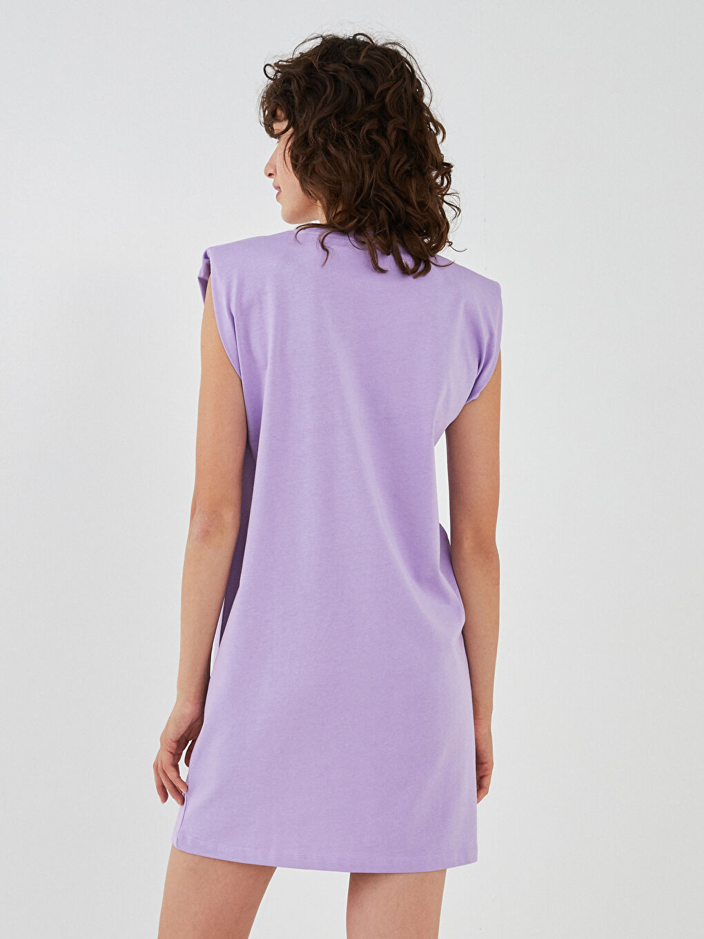 XSIDE Crew Neck Slogan Printed Sleeveless Cotton Women's Dress -S1KN20Z8-KYF