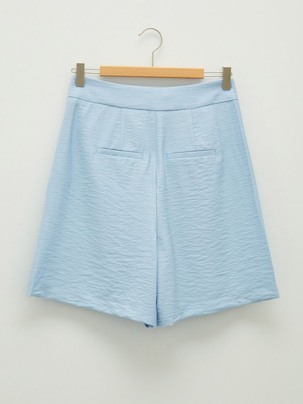 High Waist Straight Pocket Detailed Women's Shorts-7