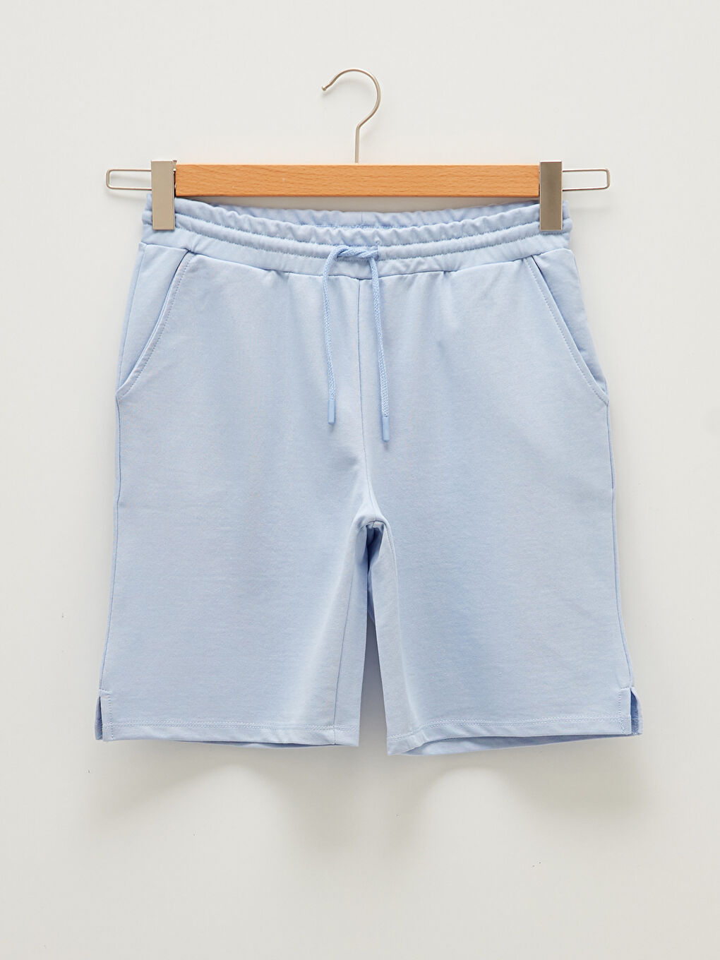 Pantaloni Scurți de Maternitate cu Talie Elastică, Drepti și cu Buzunare-12