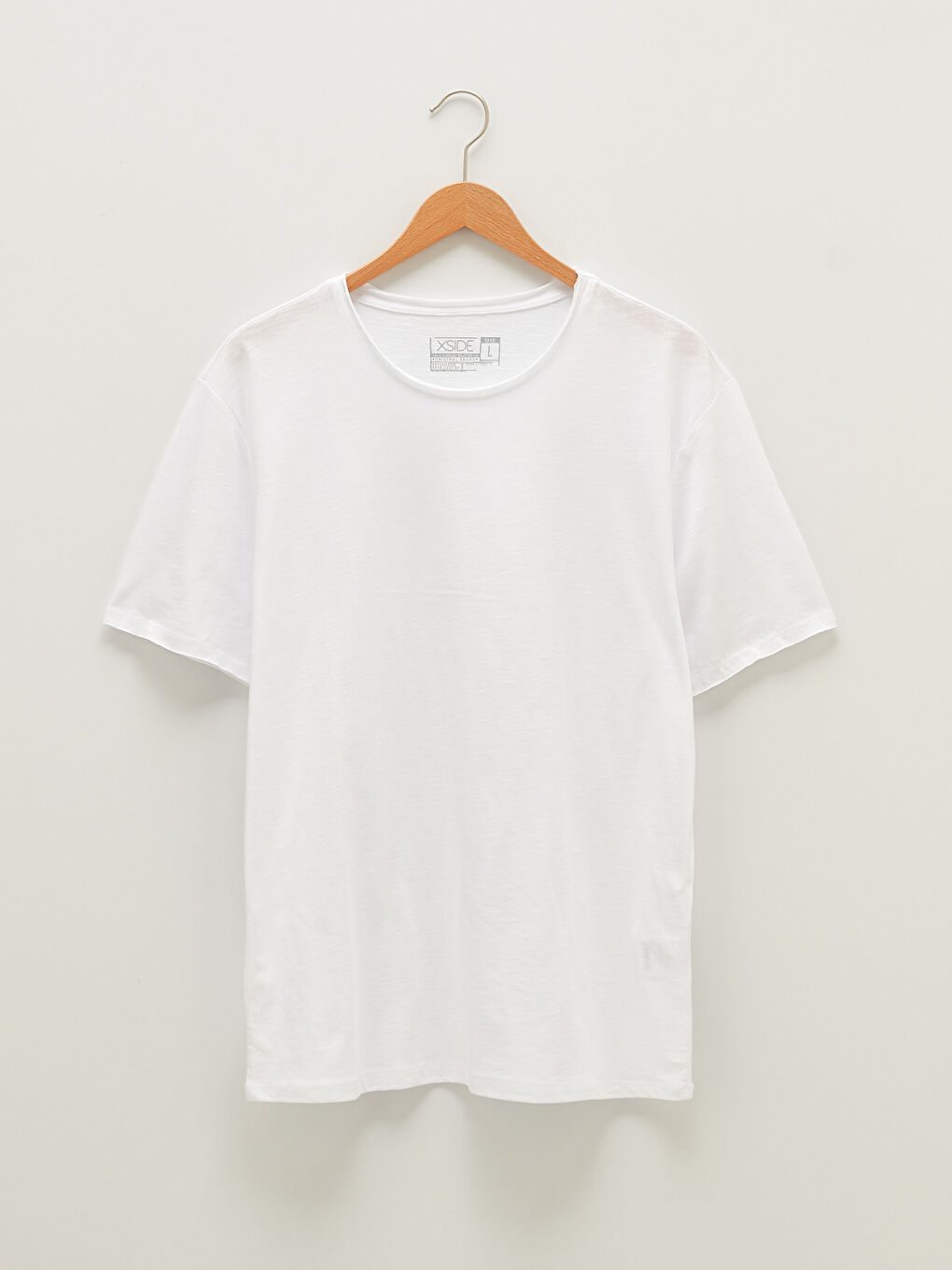 تيشيرت رجالي ياقة دائرية كم قصير قطن ممشط أساسي-6