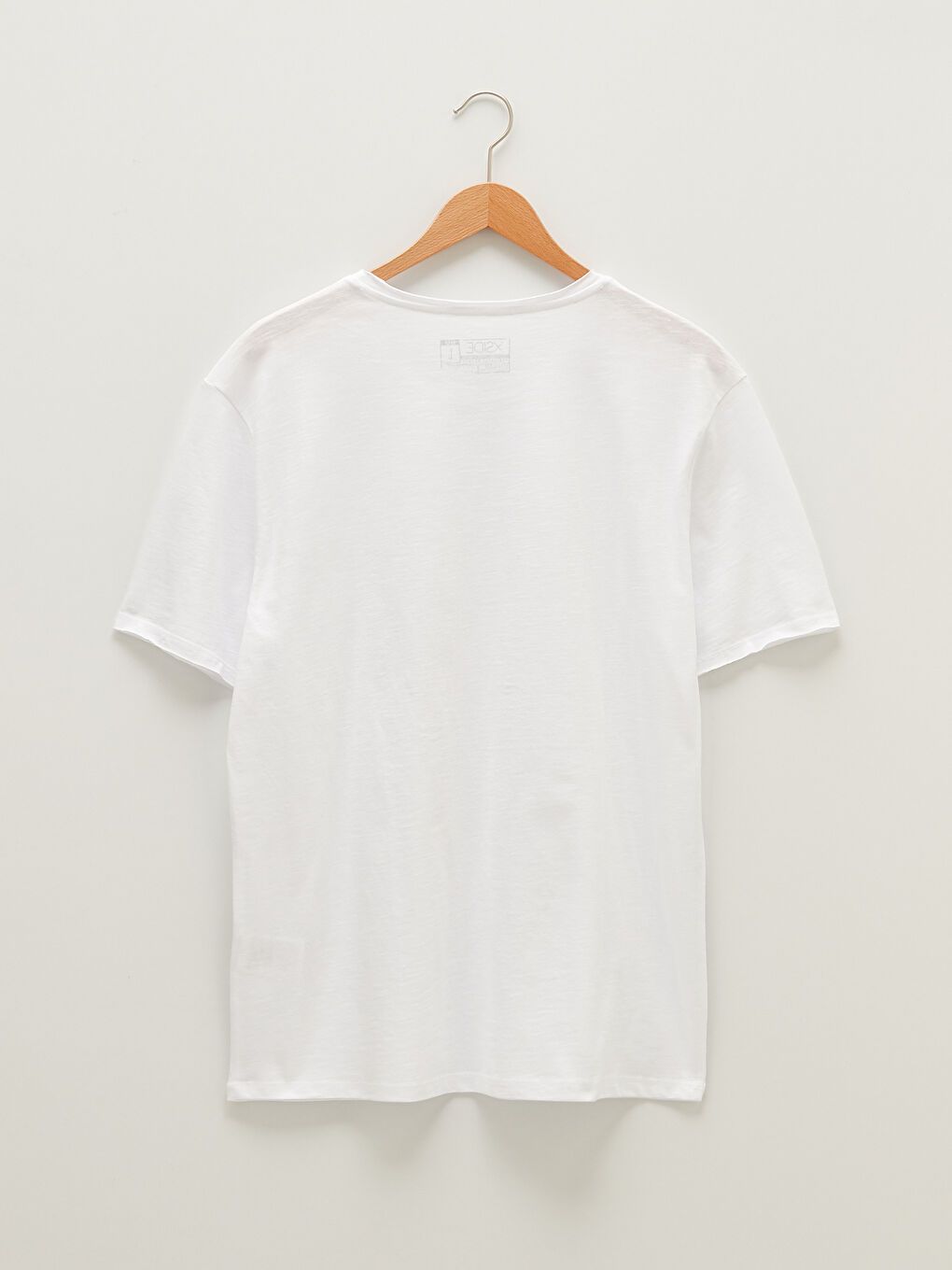 تيشيرت رجالي ياقة دائرية كم قصير قطن ممشط أساسي-7