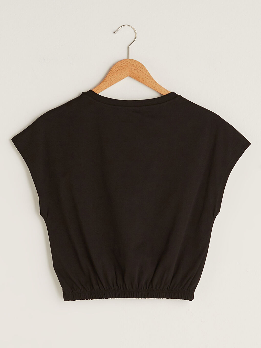 Crew Neck Sleeveless Basic Women's Crop Blouse-6