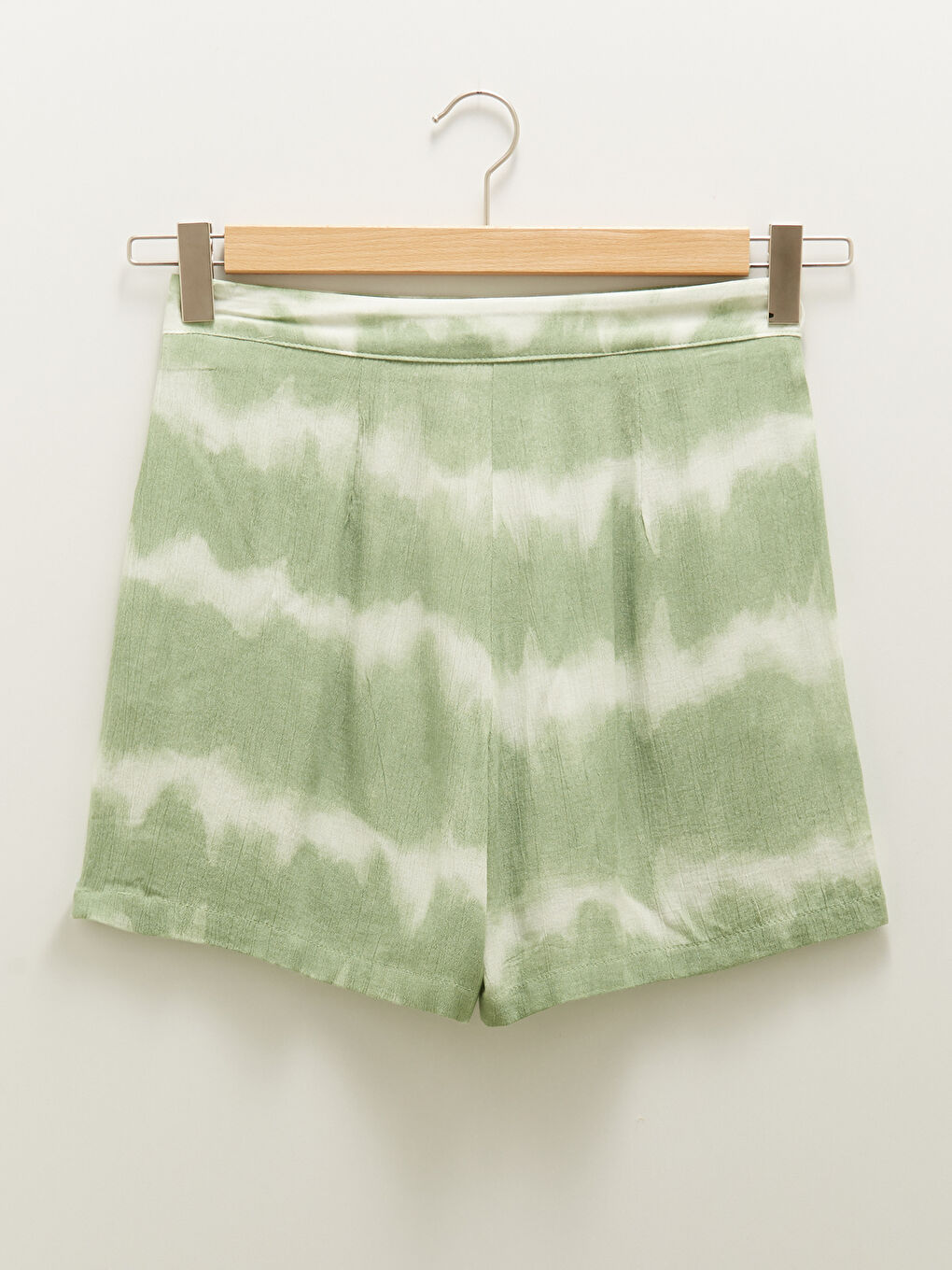 әйелдерге арналған тай-дай принтті қалталы вискоза бермуда шолақ шалбар-7